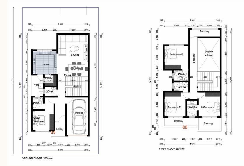 Serenity Villas four-bedroom villa floor plan